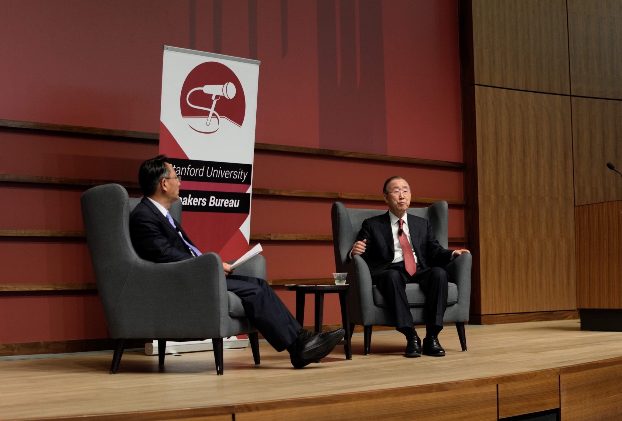 Ban Ki-moon speaking at Stanford University from Stanford Speakers Bureau (SSB)